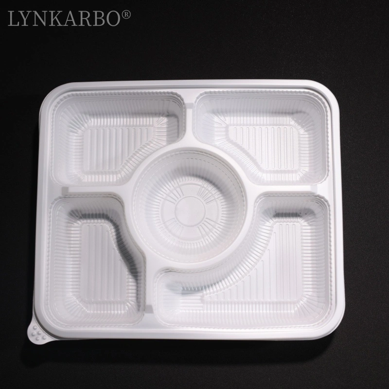 CPLA Lebensmittelbehälter mit fünf Fächern