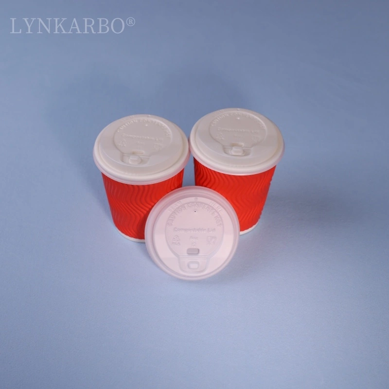 Cpla 80mm Flip Top Natural Color Cup Lid