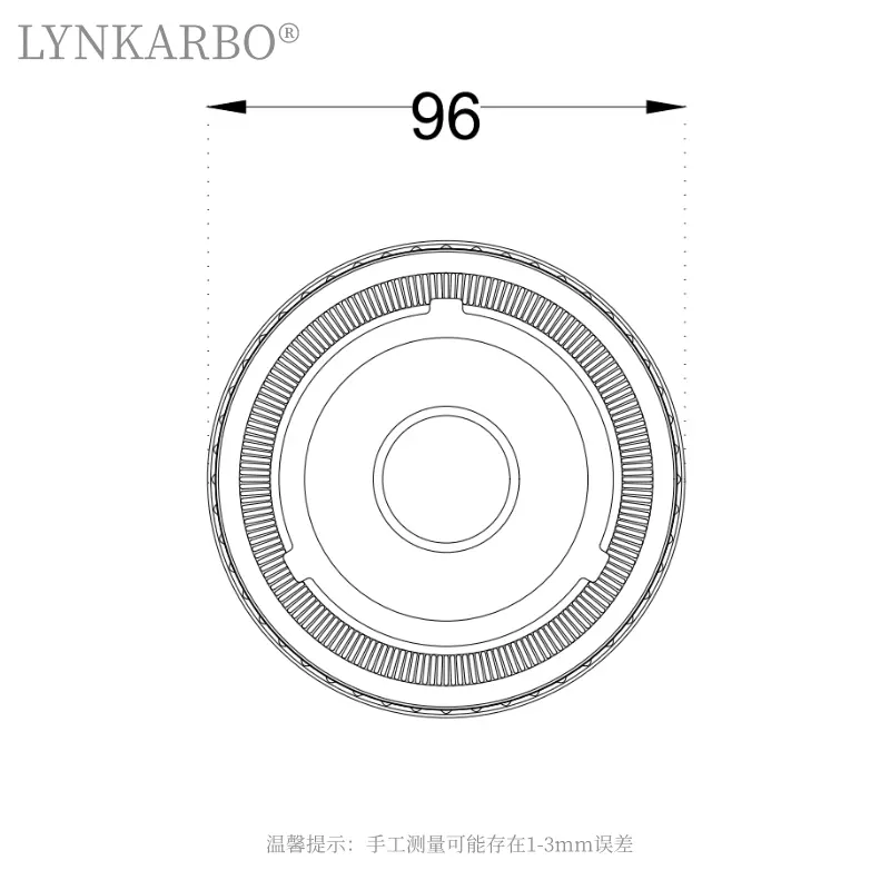 96mm Pla Flat Lid